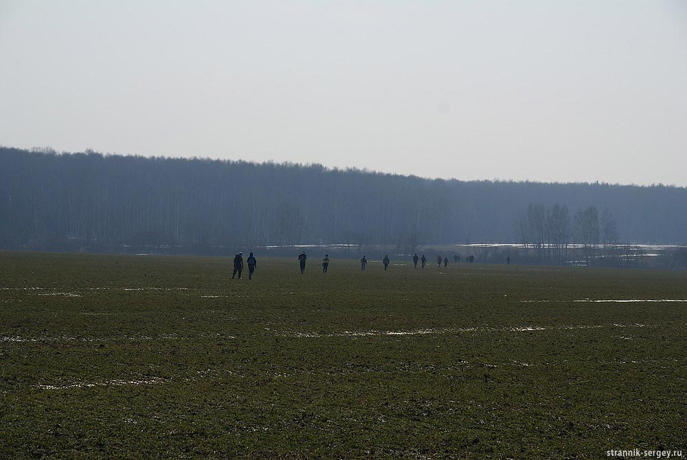 Пеший поход выходного дня: пл. 52-й км - р. Речица - пл. Привалово 12 апреля 2009 г.